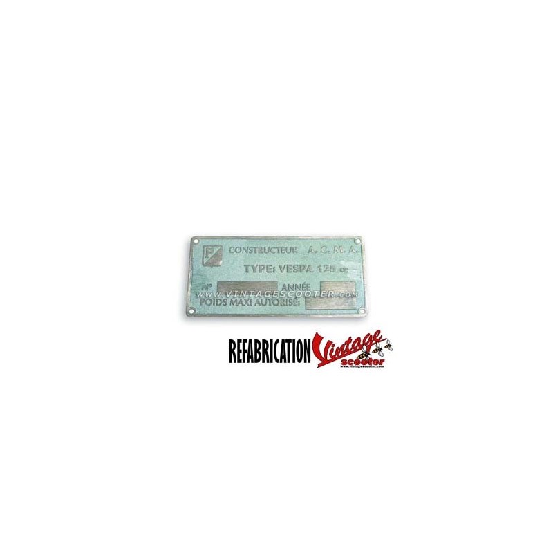 Plaque des mines ACMA modèle 1954